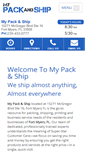 Mobile Screenshot of mypackandshipstore.com